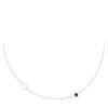Halsketting Geboortesteen September zilver | Fashionize