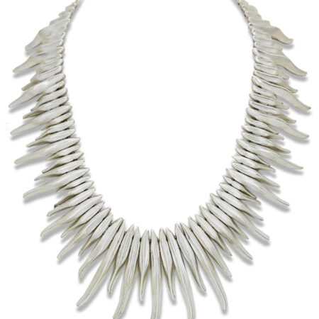 Halsketting Spikes Zilver | Fashionize
