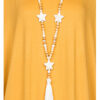 Halsketting Sterren Beige | Fashionize