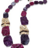 Halsketting Waves Aubergine | Fashionize