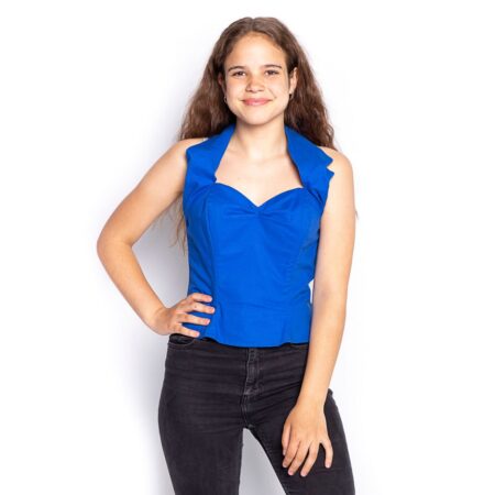 Halter Top Donker Blauw - S (Gebruikt) | 62% korting | Vivien of Holloway