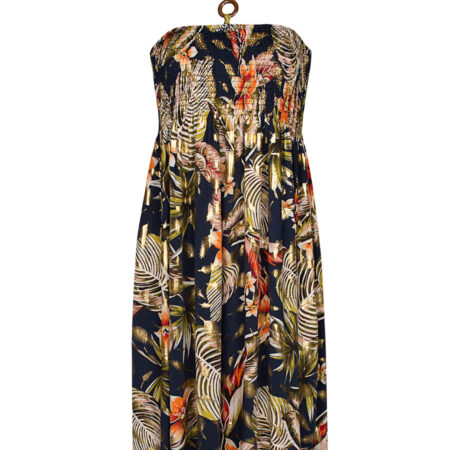 Halterjurk Carmen Donkerblauw | Fashionize
