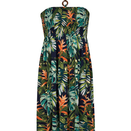 Halterjurk Judith Donkerblauw | Fashionize