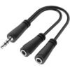 Hama Audio adapter jack 3.5mm - 2x 3.5mm jack Headphone