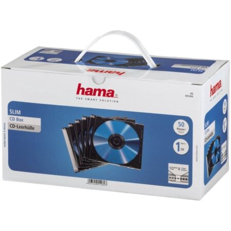 Hama CD doosje Slim 50-pack Audio accessoire Transparant | Hama