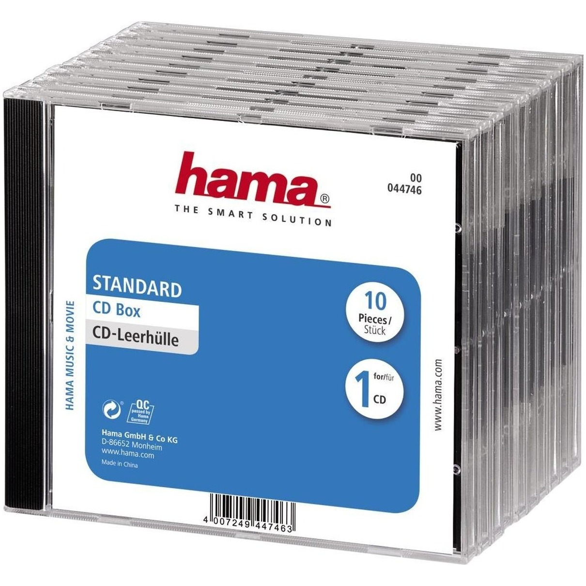 Hama CD doosje standaard 10-pack Audio accessoire Transparant | Hama