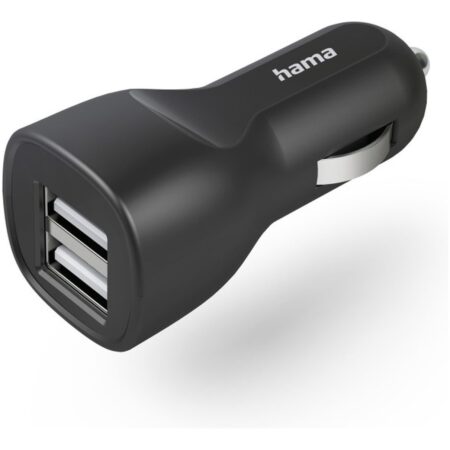 Hama Car Charger met 2x USB-A Socket 12 W Oplader Zwart | Hama