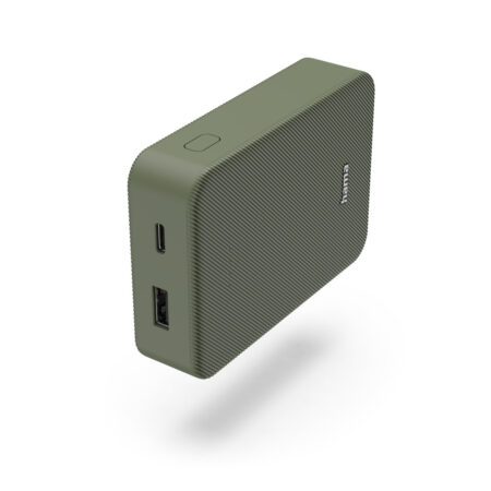 Hama Colour 10 Power Pack 10000 mAh 2 Outputs:USB-C USB-A Powerbank Groen | Hama