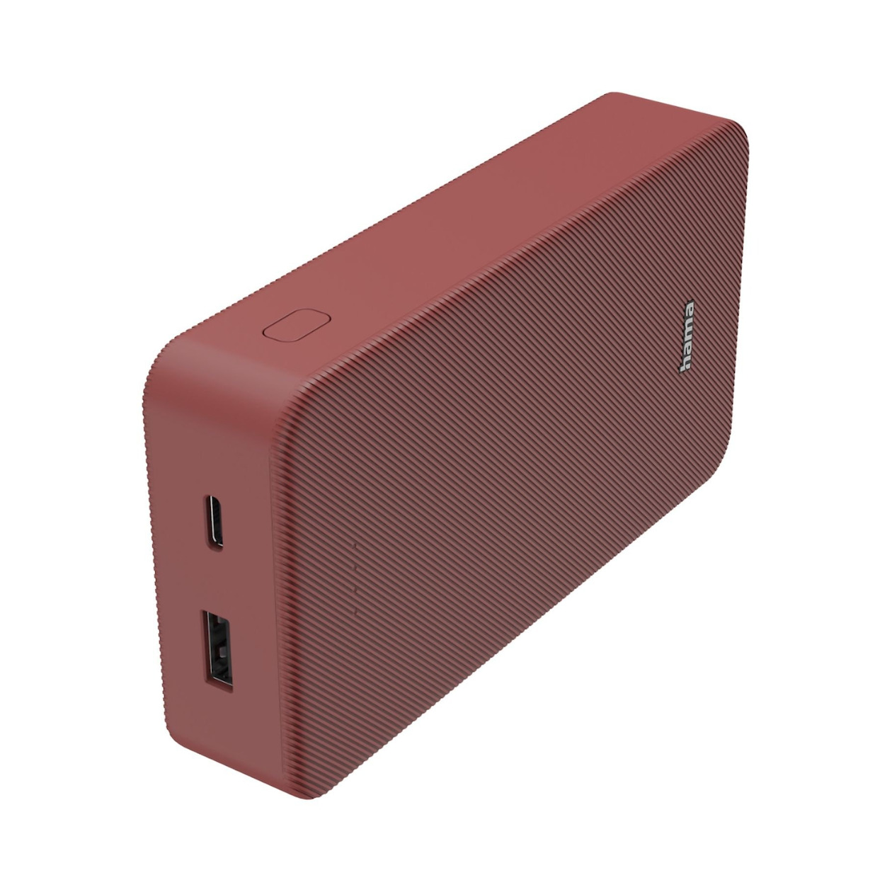 Hama Colour 20 Power Pack 20000 mAh 2 Outputs:USB-C USB-A Powerbank Rood | Hama