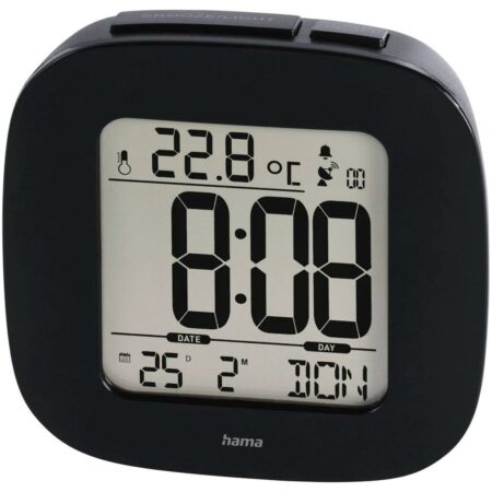 Hama Draadloze wekker RC 45 Wekker radio Zwart | Hama