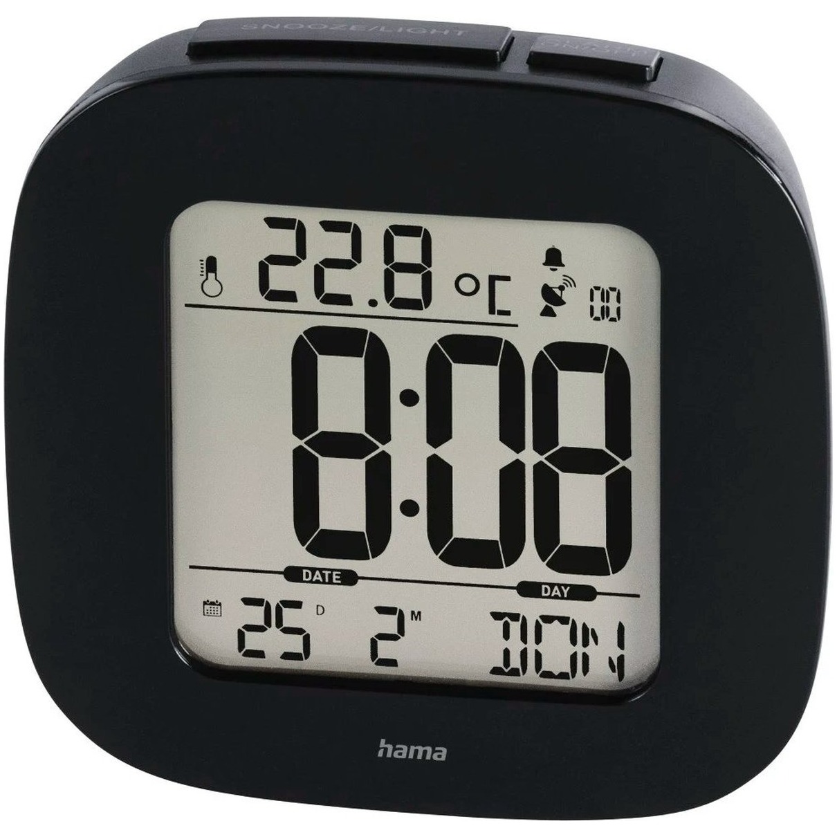 Hama Draadloze wekker RC 45 Wekker radio Zwart | Hama