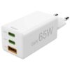 Hama Fast Charger 2x USB-C PD 1x USB-A QC Mini-Charger 65 W Oplader Wit | Hama