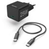 Hama Mini-charger set USB-C 25 Watt PD Oplader Zwart | Hama