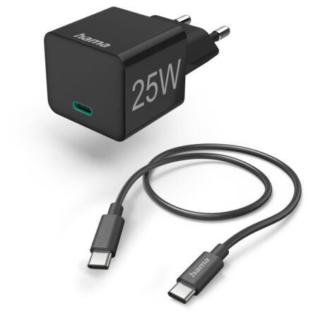 Hama Mini-charger set USB-C 25 Watt PD Oplader Zwart | Hama