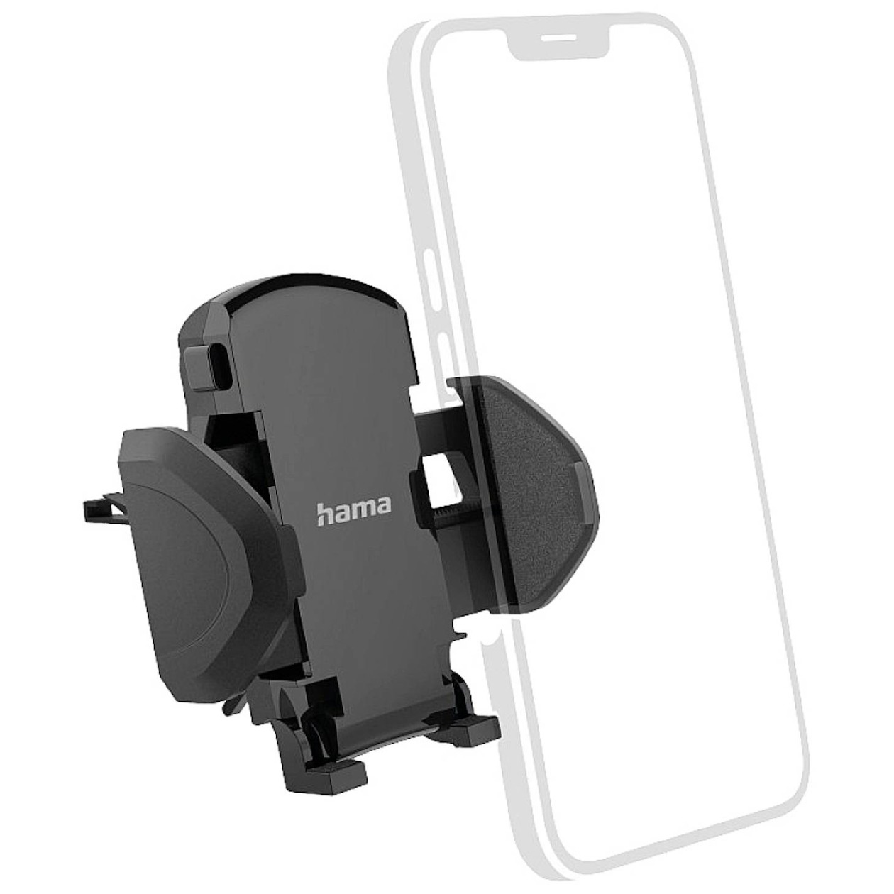 Hama Move autotelefoonhouder Telefonie accessoire Zwart | Hama