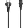 Hama Netsnoer 3 polig - shuko 1.5 meter Kabel Zwart | Hama