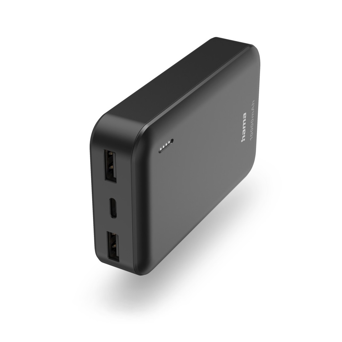 Hama Pocket 10 Power Pack 10000 mAh Outputs 2x USB-A Powerbank Grijs | Hama