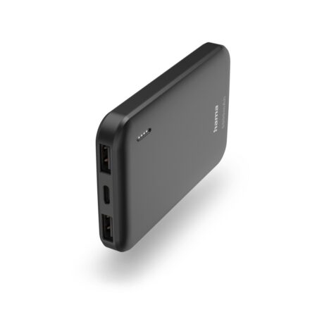 Hama Pocket 5 Power Pack 5000 mAh Outputs: 2x USB-A7 Powerbank Grijs | Hama