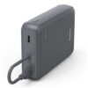 Hama Power Pack Travel met kabel 10000mAh 2 uitgangen:2x USB-C Powerbank Grijs | Hama