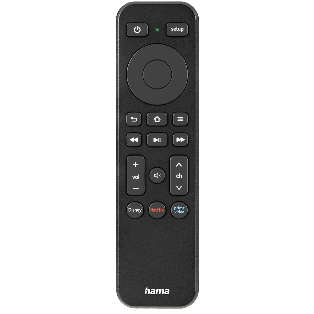 Hama Remote Control for TV + Netflix Prime Video Disney+ Buttons Programmable Afstandsbediening Zwart | Hama