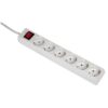Hama STEKKERDOOS 6-VOUDIG MET SCHAKELAAR 5 METER Desktop accessoire Wit | Hama
