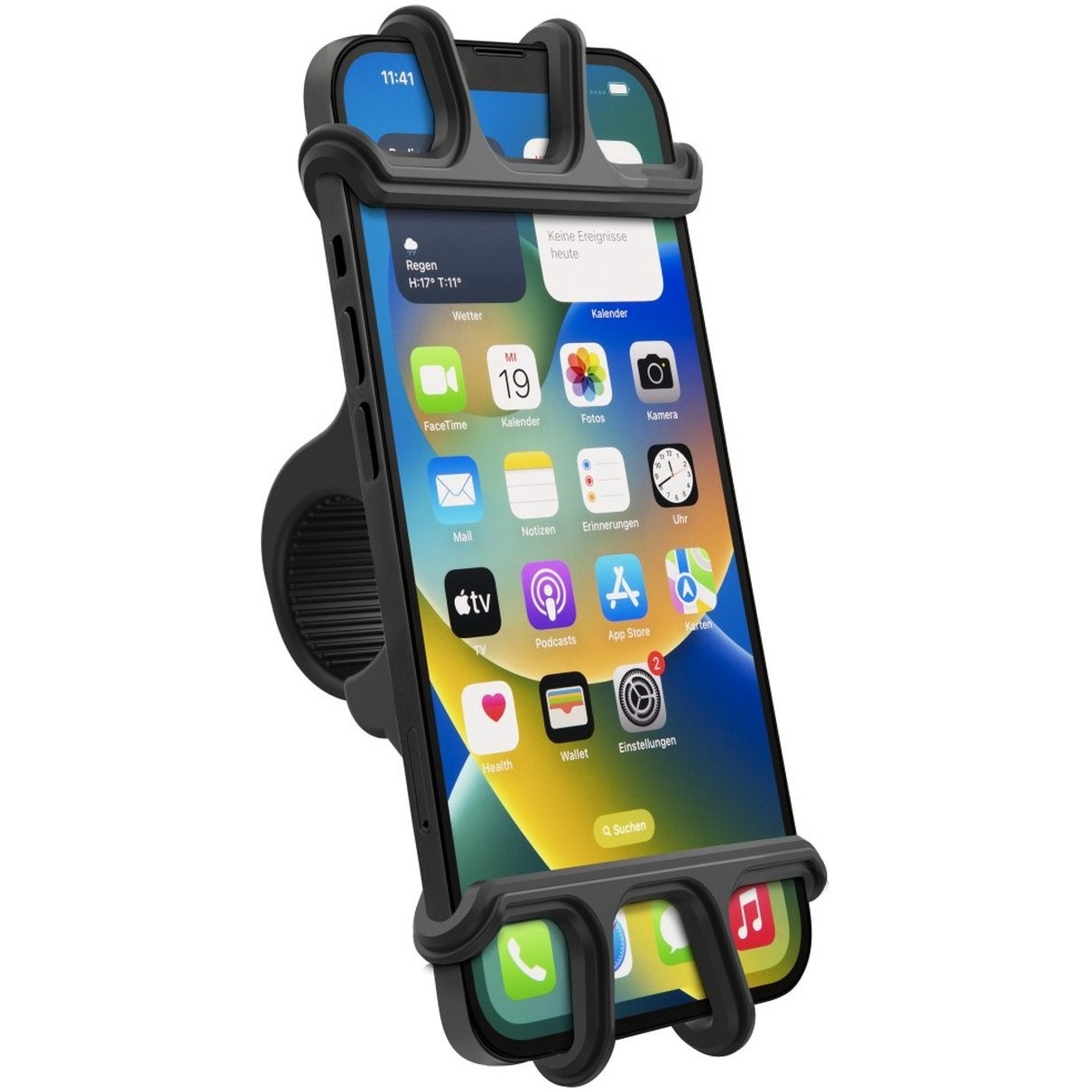Hama Smartphone fietshouder voor apparaten met 6-8 cm breedte/13-15 cm hoogte Telefoonhouder Zwart | Hama