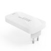 Hama Snellader 2x USB-C 1x USB-A platte mini-oplader PD 65 W Oplader Wit | Hama