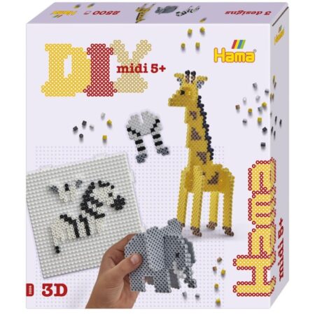 Hama Strijkkralen 2500 Stuks 3d Safari | Hama