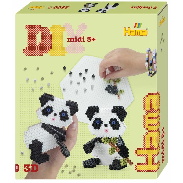 Hama Strijkkralen 3d Panda Set 2500 Delig | Hama