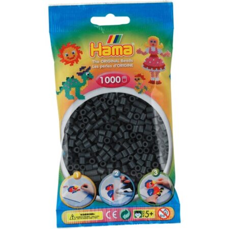 Hama Strijkkralen donkergrijs 1000 stuks (071) | Hama