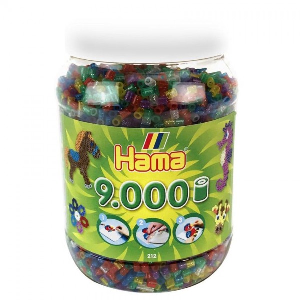 Hama Strijkkralen in Pot (9000) Glitter | Hama