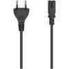 Hama Stroomsnoer euro plug 1.5 meter Kabel Zwart | Hama