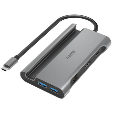 Hama USB-C Hub Connect2Mobile Multiport 7 Ports USB Hub Grijs | Hama