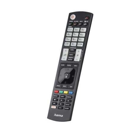 Hama Universal Remote Control voor LG TVs IR Teachable Illuminating Buttons Afstandsbediening Zwart | Hama