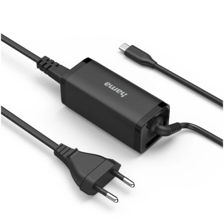 Hama Universele USB-C-notebook-netadapter GaN Power Delivery (PD) 5-20V/65W Oplader Zwart | Hama