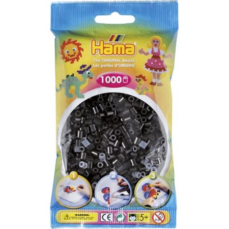 Hama strijkkralen zwart (018) | Hama