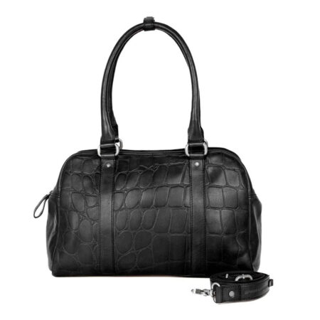 Handtas leer Dionne Black | Spikes & Sparrow
