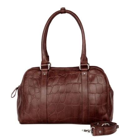 Handtas leer Dionne Dk Bruin | Spikes & Sparrow