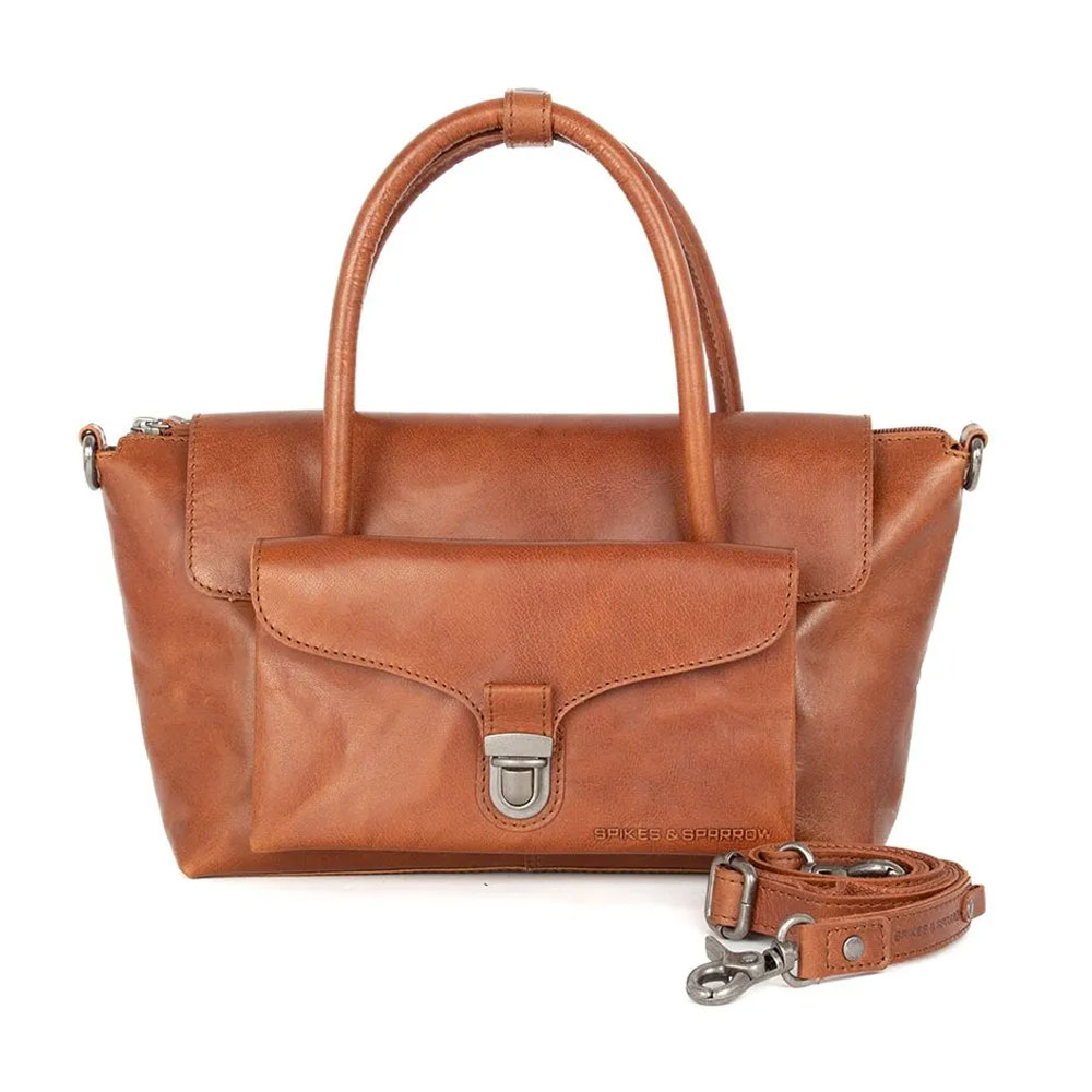Handtas leer Hailey Brandy | Spikes & Sparrow