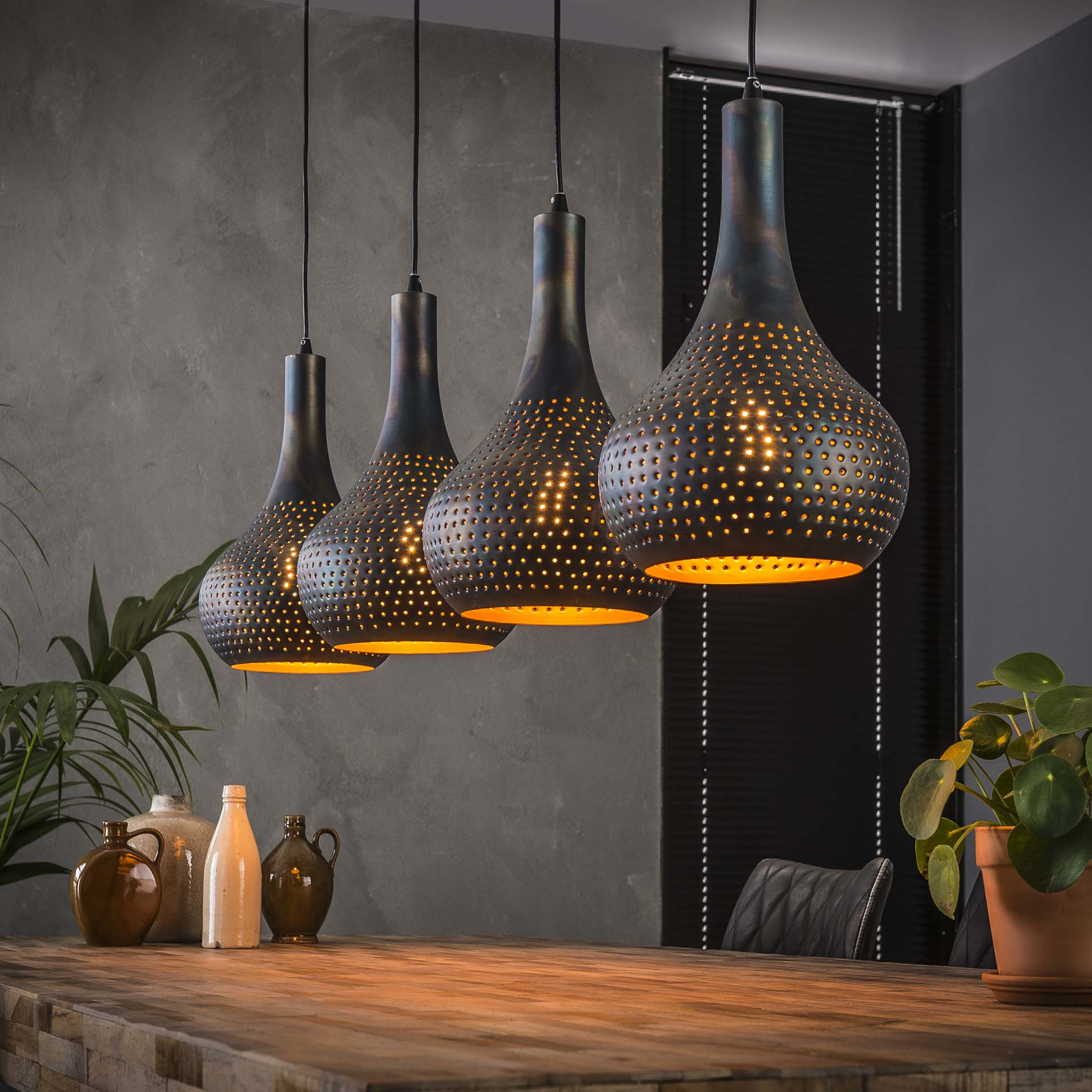 Hanglamp 'Judd' 4-lamps