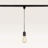 Hangspot Avaro bronzo - E27-fitting - Ontworpen voor 1-fase railsysteem - Brons - Railspot - IP20 voor binnen | LUSENZ