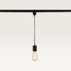 Hangspot Avaro nero - E27-fitting - Ontworpen voor 1-fase railsysteem - Zwart - Railspot - IP20 voor binnen | LUSENZ