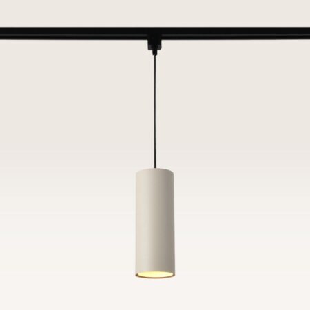 Hangspot Belano beige l - GU10-fitting - Ontworpen voor 1-fase railsysteem - Beige - Railspot - IP20 voor binnen | LUSENZ
