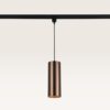 Hangspot Belano bronzo scuro l - GU10-fitting - Ontworpen voor 1-fase railsysteem - Brons - Railspot - IP20 voor binnen | LUSENZ