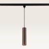 Hangspot Belano bronzo scuro m - GU10-fitting - Ontworpen voor 1-fase railsysteem - Brons - Railspot - IP20 voor binnen | LUSENZ