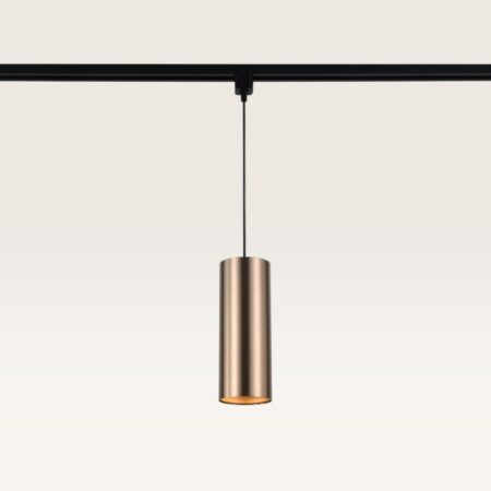 Hangspot Belano caramello l - GU10-fitting - Ontworpen voor 1-fase railsysteem - Bruin - Railspot - IP20 voor binnen | LUSENZ