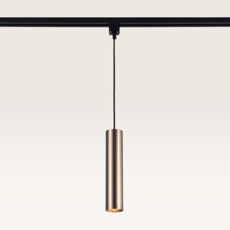Hangspot Belano caramello m - GU10-fitting - Ontworpen voor 1-fase railsysteem - Bruin - Railspot - IP20 voor binnen | LUSENZ
