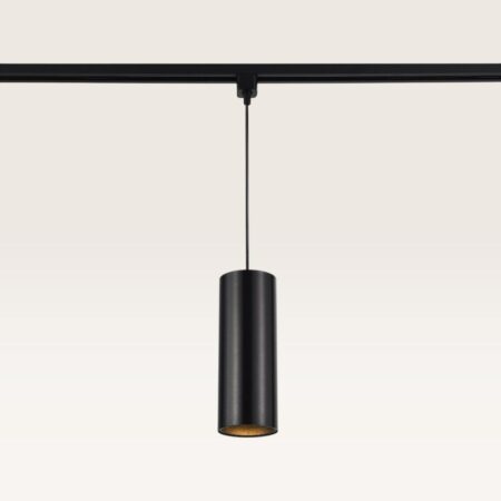 Hangspot Belano notte nera l - GU10-fitting - Ontworpen voor 1-fase railsysteem - Zwart - Railspot - IP20 voor binnen | LUSENZ