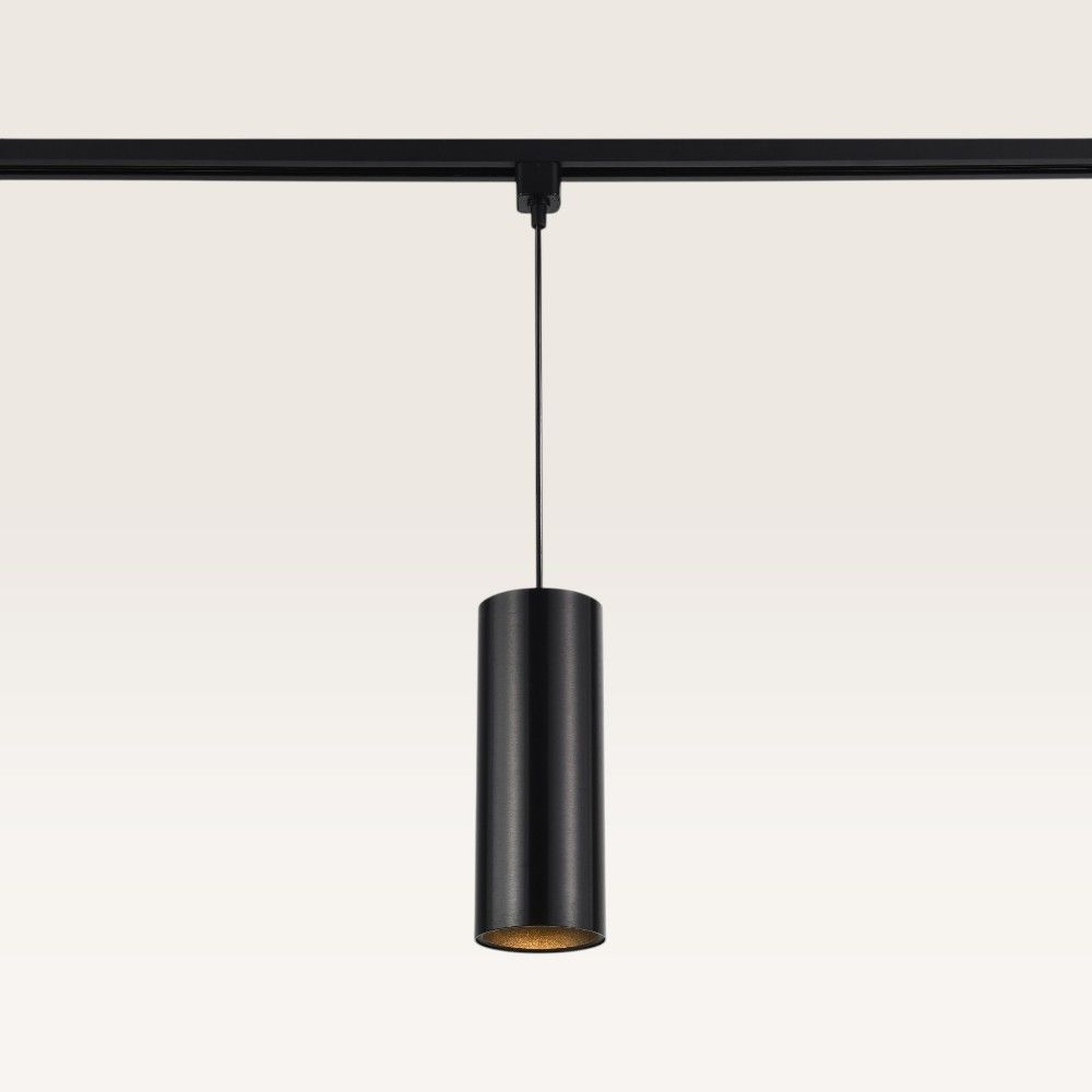Hangspot Belano notte nera l - GU10-fitting - Ontworpen voor 1-fase railsysteem - Zwart - Railspot - IP20 voor binnen | LUSENZ