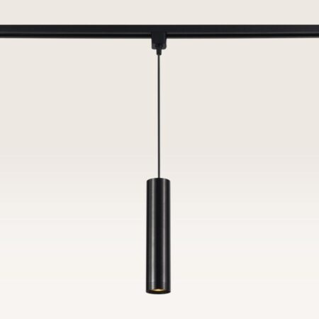 Hangspot Belano notte nera m - GU10-fitting - Ontworpen voor 1-fase railsysteem - Zwart - Railspot - IP20 voor binnen | LUSENZ